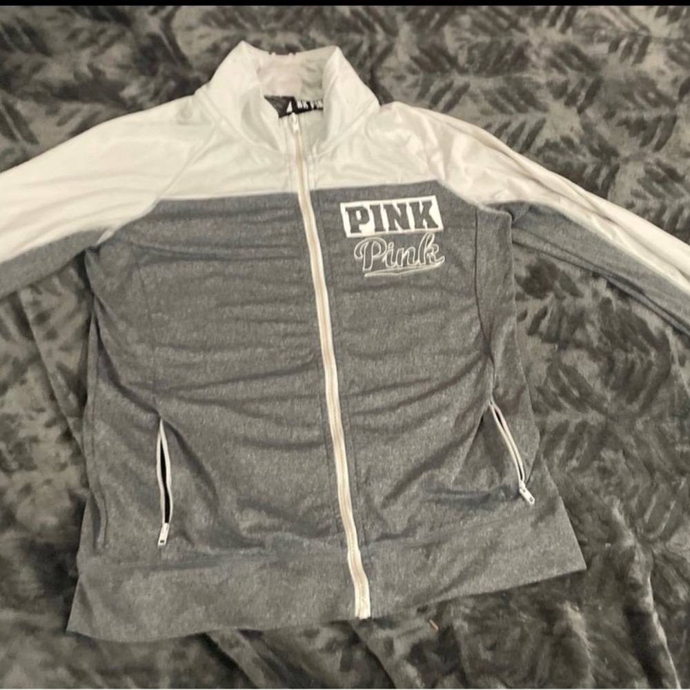 Victoria's Secret Gray and White Jacket